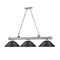 Z-Lite Cordon 3 Light Billiard, Brushed Nickel & Matte Black 2306-3BN-SMB - alternate 4